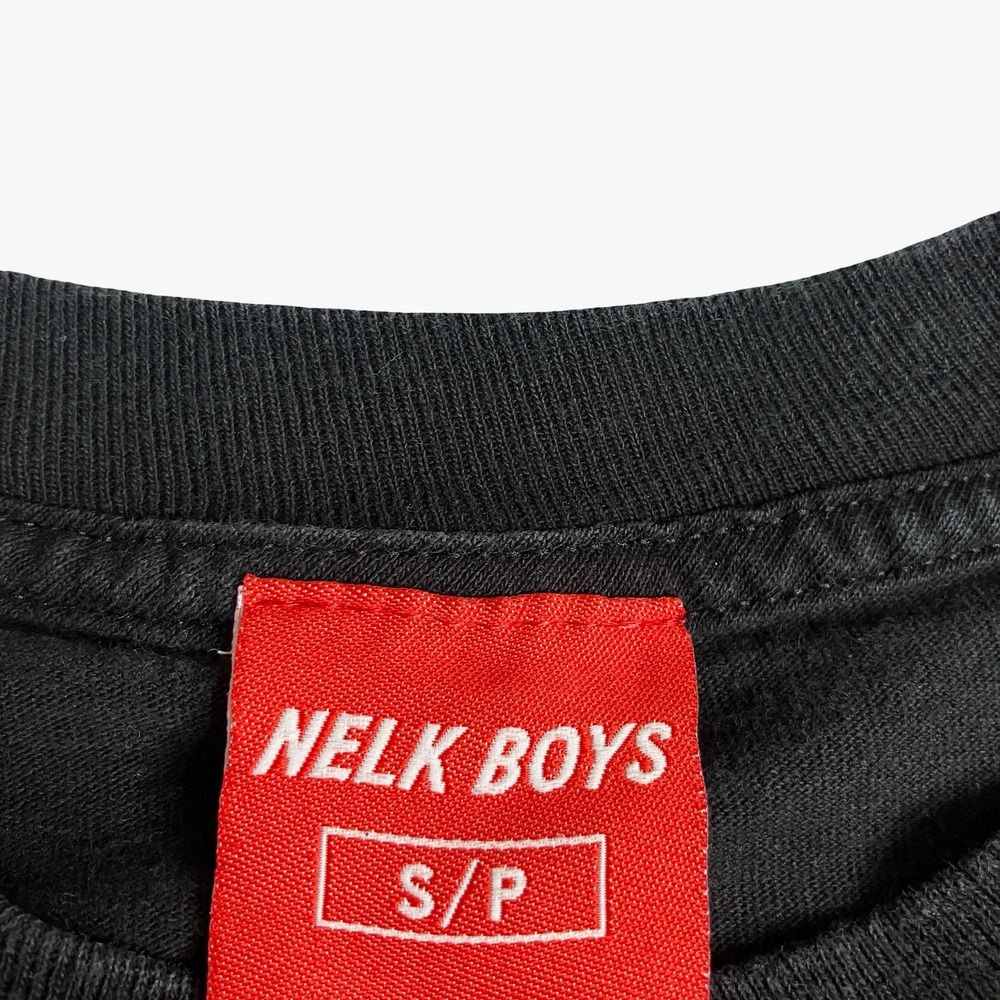 Nelk Boys Graphic Shirt Size Small Black Streetwear Logo Back Hit Short Sleeve - Picture 3 of 9